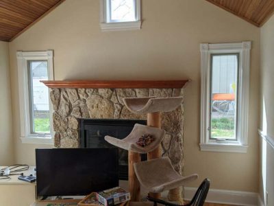 Main living areas repainted for a brighter look.