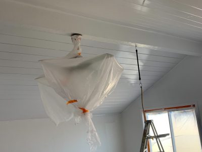 Preparing to paint an interior room in Scripps.