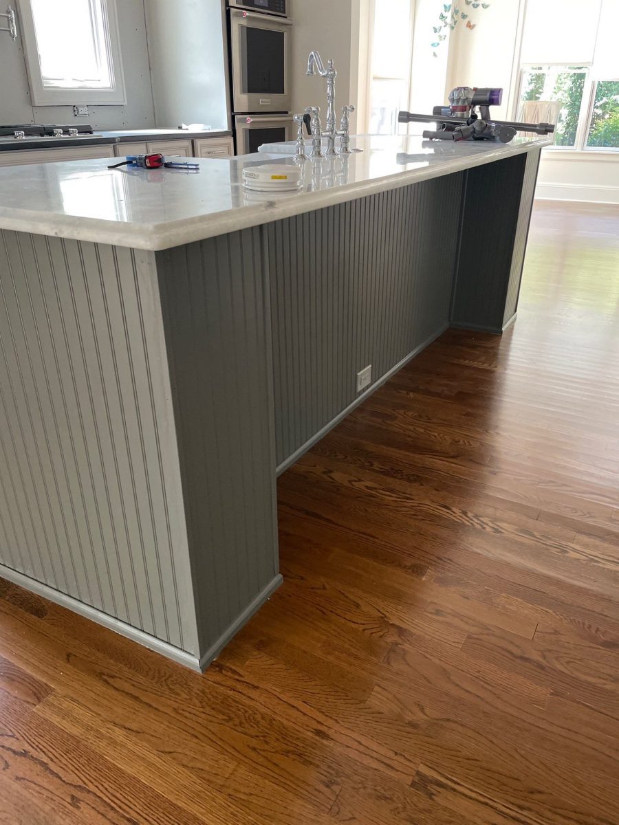 soft green kitchen island before repaint Preview Image 4