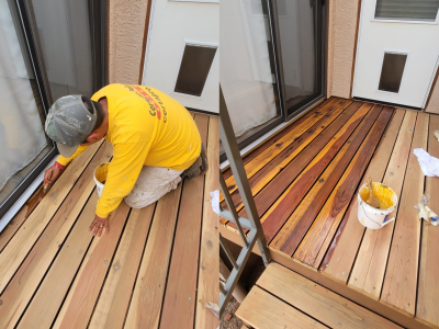 Deck Staining Project