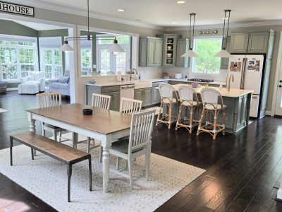 repainted kitchen and dining room