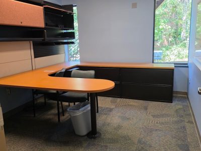 office room interior after painting