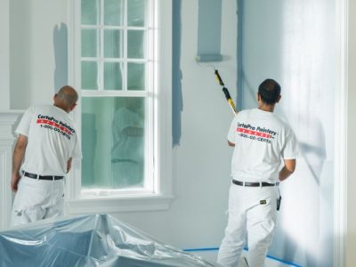 certapro crew painting interior of home
