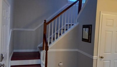 stairway after interior painting