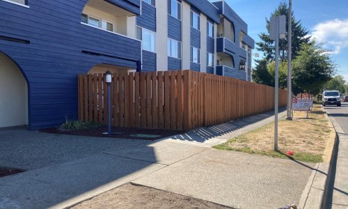 Another Look at the Finished Exterior Blue Paint
