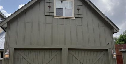 Green Exterior Painting Project