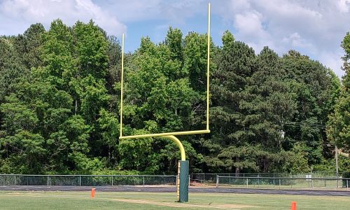 High School Football Goal Post Painting