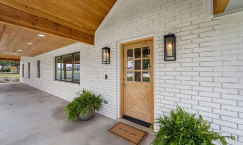 Full White Brick Exterior