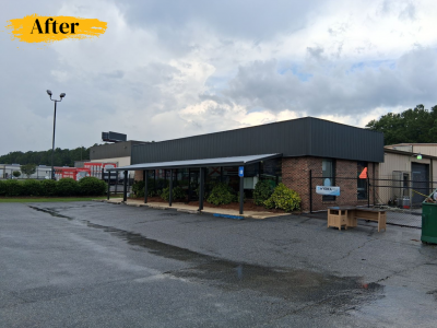 commercial building after repaint