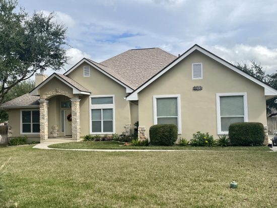 Stucco Exterior Painted New Braunfels, Texas