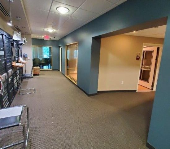 commerical office painted blue in roanoke va