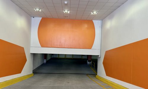 Repainted Parking Garage Signage