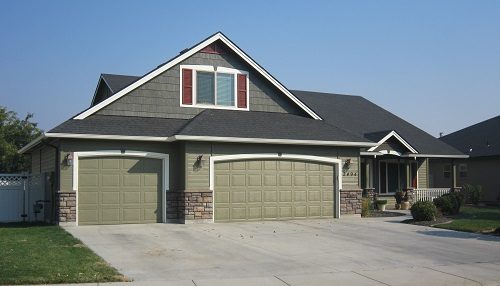 Light Green Exterior House Painting