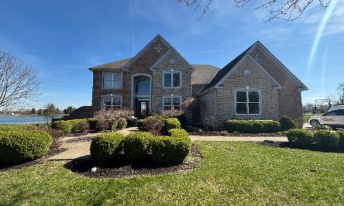 Exterior Brick, Stone & Trim Painting Project (Before)