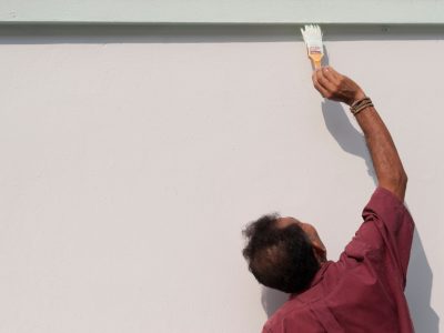 Paint the stucco