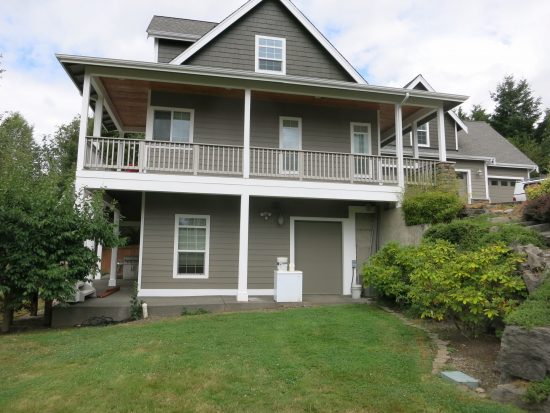 siding brown paint after painting