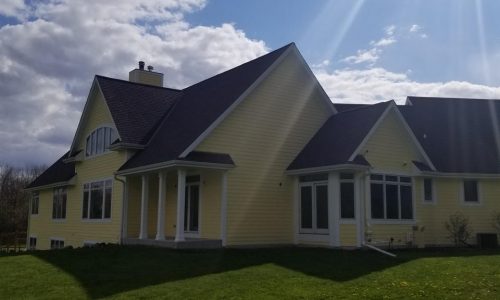Yellow Exterior & White Trim Painting