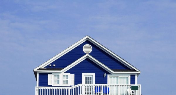 Navy Blue Beach House - Exterior Painting Project
