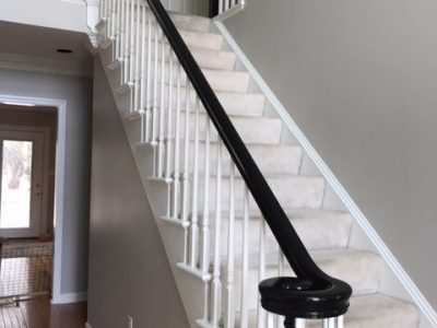 Stair Rail Painting