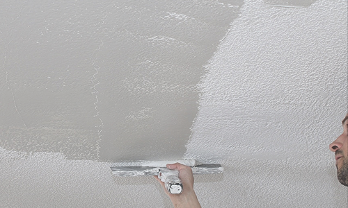popcorn ceiling skim coat