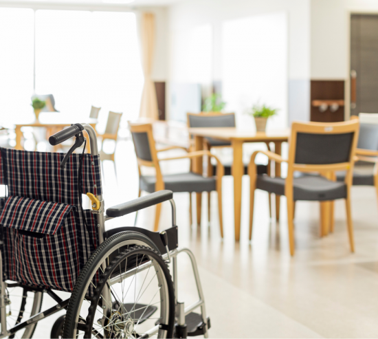 main room in senior living facility