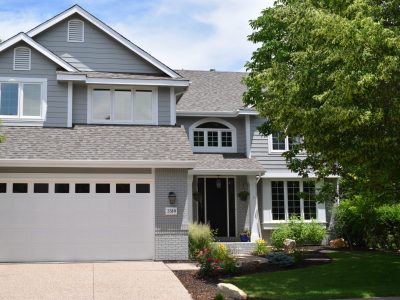 painted brick house