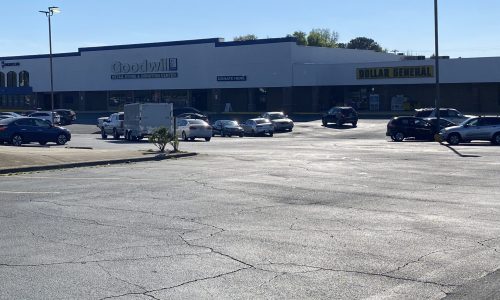 Front View of Retail Center