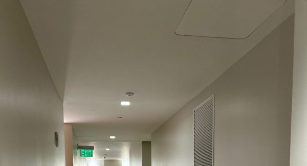 after Multi-Floor Commercial Hallway Painting at a Cherry Creek Office Building