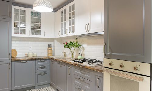 Kitchen Cabinet Painting Project in Sienna