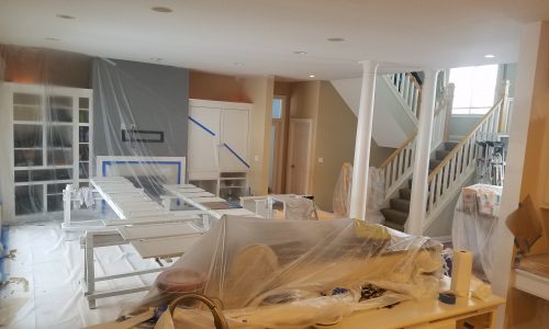 Area is carefully covered