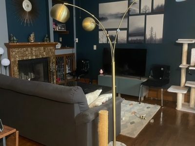 blue interior painting