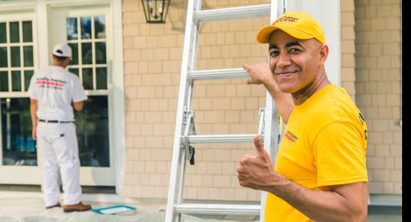 certapro painter team member giving thumbs up