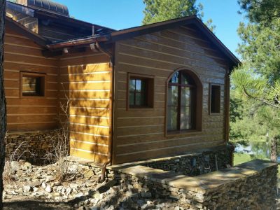 Cabin Painting Project in Piper