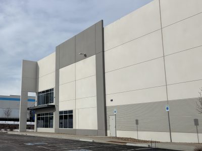 commercial building exterior after repaint