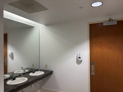 commercial restroom after paint update