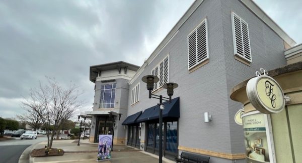 repainted brick storefront exterior