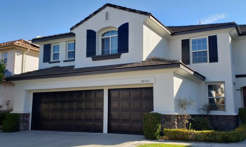 Garage Door and Shutter Staining