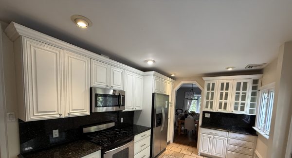white updated kitchen cabinets
