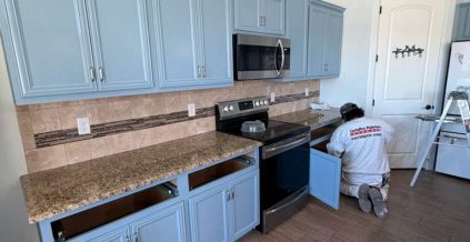 Kitchen Cabinet Refinishing – Before & After ...