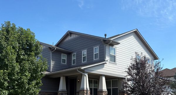 repainted home exterior