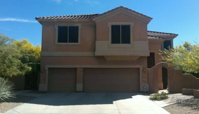 Stucco Home in Shade