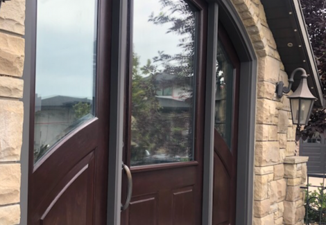 Medicine Hat, AB Commercial Office Exterior Door Paint/Stain Job