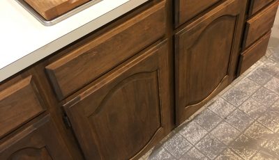 kitchen cabinet staining