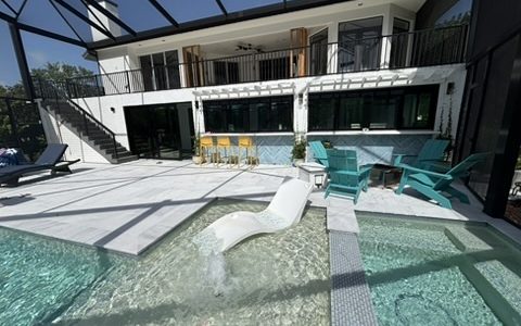 Completed Pool and Covered Patio Area