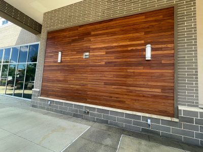 Close Up of Wood Siding Exterior
