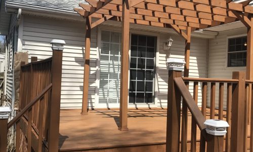 Deck & Pergola Staining Project