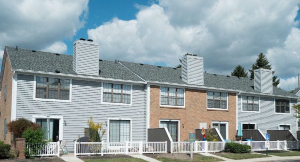 Back of Townhomes After Painting