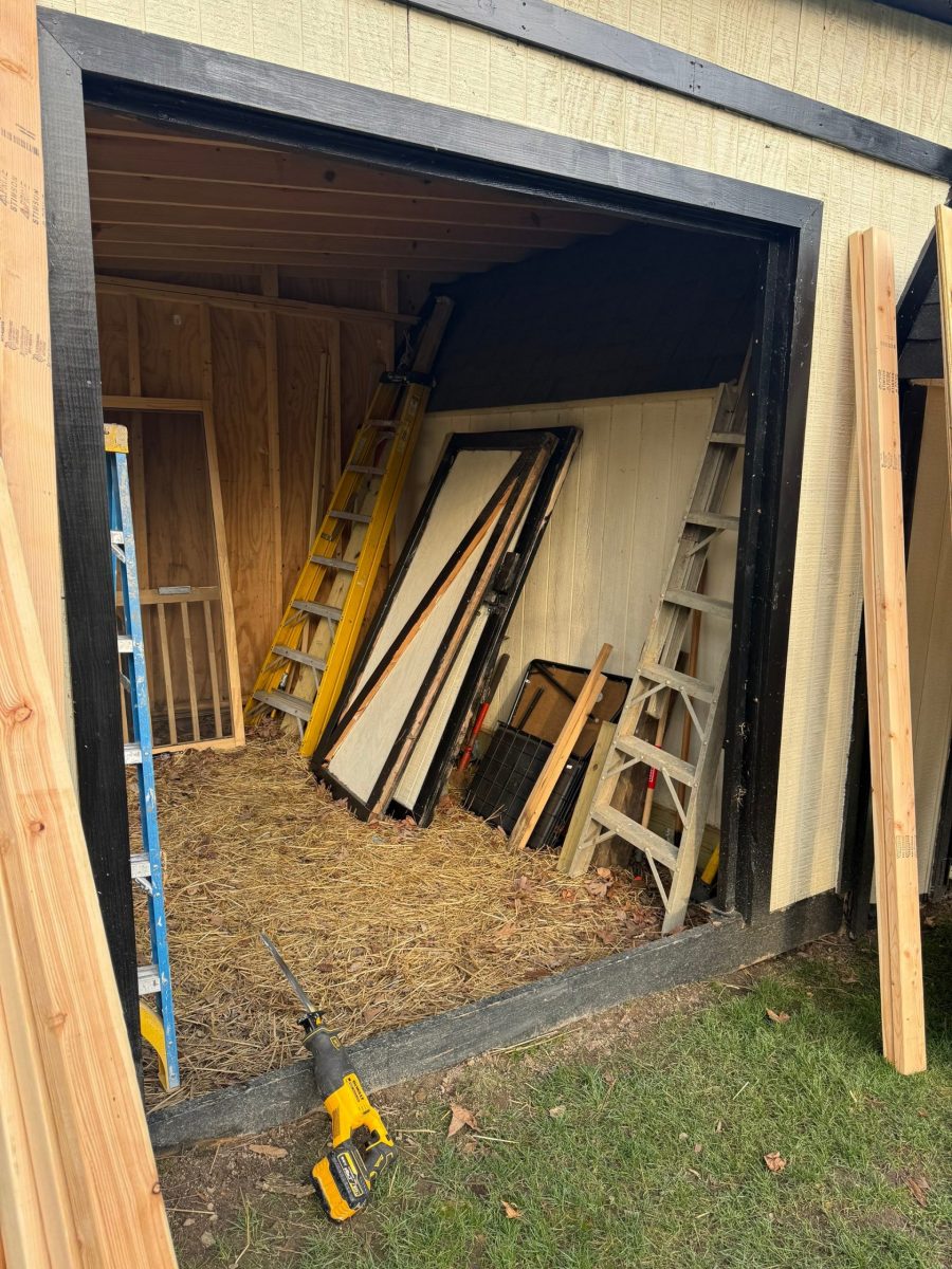 wooden shed with missing side wall Preview Image 2