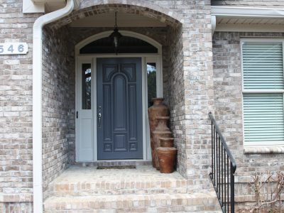 blue front door