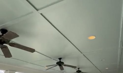 Freshly Painted Ceiling